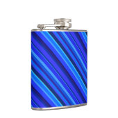 Flasques Bandes diagonales bleues (Droite)