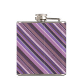 Flasques Bandes diagonales mauves (Dos)