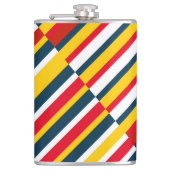 Flasques Bandes diagonales multicolores (Devant)