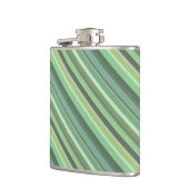 Flasques Bandes diagonales vert olive (Gauche)