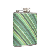 Flasques Bandes diagonales vert olive (Droite)