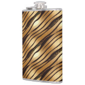 Flasques Bandes Empreintes de léopard Brown d'or (Gauche)