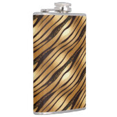 Flasques Bandes Empreintes de léopard Brown d'or (Droite)