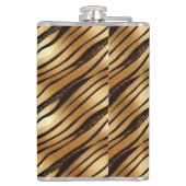 Flasques Bandes Empreintes de léopard Brown d'or (Dos)