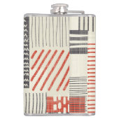 Flasques Bandes géométriques dessinées à la main, motif san (Dos)