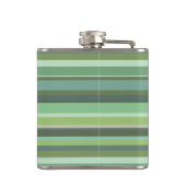 Flasques Bandes horizontales vert olive (Dos)