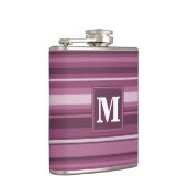 Flasques Bandes mauve monogrammes (Droite)