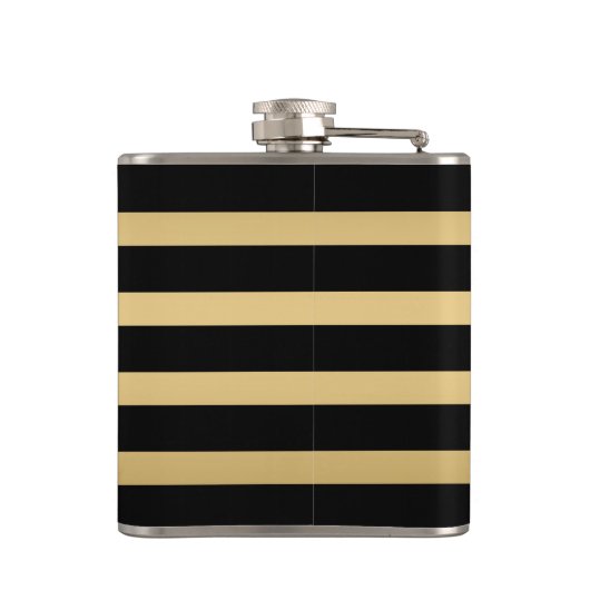 Flasques Bandes Noir Et Or (Dos)