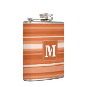 Flasques Bandes orange monogrammes (Droite)