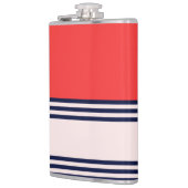 Flasques Bandes uniformes rouges et noires (Gauche)