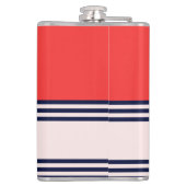 Flasques Bandes uniformes rouges et noires (Dos)