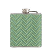 Flasques Bandes vert olive double tissage (Dos)
