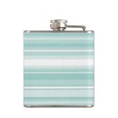 Flasques Bandes vertes de menthe monogramme (Dos)