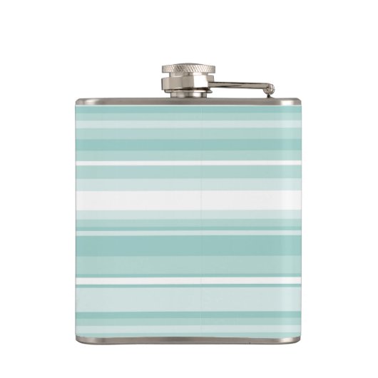 Flasques Bandes vertes de menthe monogramme (Dos)