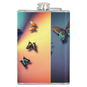 Flasques Bannière Arrière - plan de papillons (Dos)