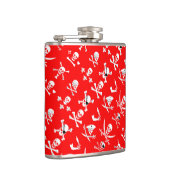 FLASQUES BANNIÈRES DE PIRATE ROUGE SKULL, OBJETS TRAVERSÉS, (Droite)