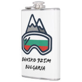 Flasques Bansko Ski Snowboard Resort Mug (Gauche)