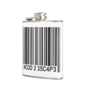 Flasques Barcode Leetspeak - Besoin d'échapper (Gauche)