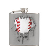 Flasques Baseball déchiré (Devant)