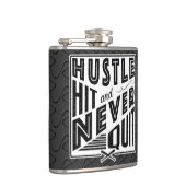 Flasques Baseball Hustle, Hit & Never Quitter Flask Hip (Droite)