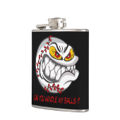 Flasques Baseball noir colère (Gauche)