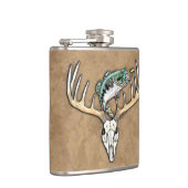 Flasques Basse à sauter Gros Rack Cerfs Cornes Boire (Droite)