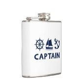 Flasques Bateau à roues Ancre Capitaine Dark Blue (Droite)