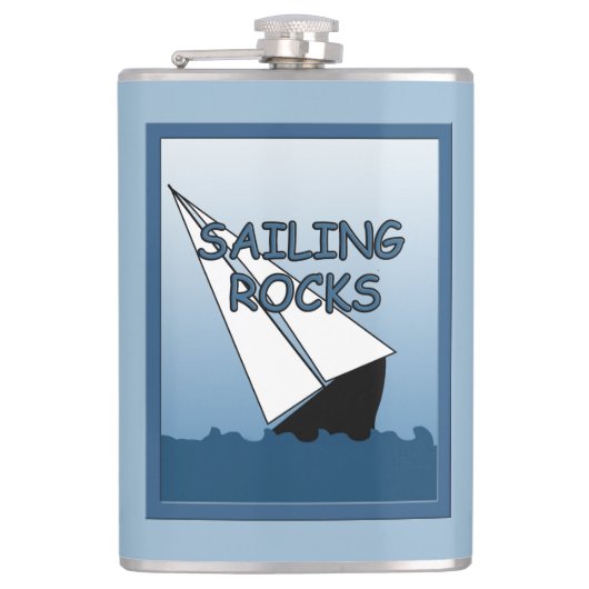 Flasques Bateau Voilier Rocks Funny Flask (Devant)