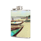 Flasques Bateaux sur la plage tropicale (Gauche)