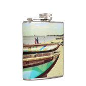 Flasques Bateaux sur la plage tropicale (Droite)