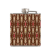 Flasques Batik Tribal - Marron, Brun et Corail (Dos)