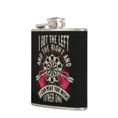 Flasques Battez-Vous Avec Les Deux Mains Dart Player Flask  (Gauche)
