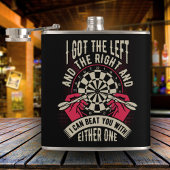 Flasques Battez-Vous Avec Les Deux Mains Dart Player Flask 