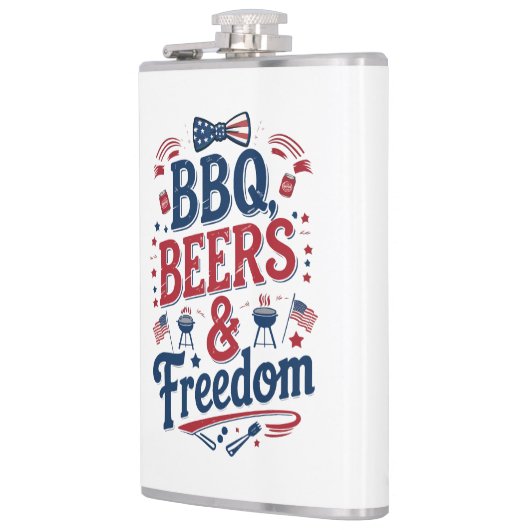 Flasques BBQ, Beers & Freedom – Retro 4th of July Vibes (Gauche)