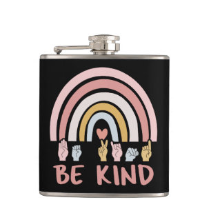 Flasques Be Kind ASL III - Langue des Signes Américaine