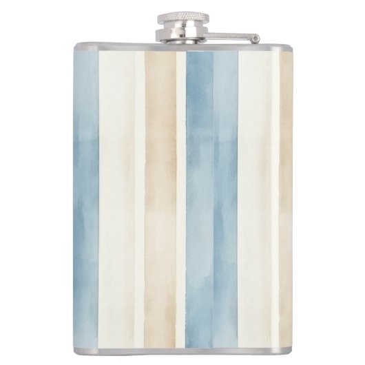 Flasques Beach Blue Cream Stripes (Dos)