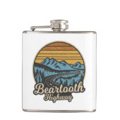 Flasques Beartooth Highway Montana Wyoming Retro (Devant)