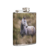 Flasques Beau Cheval gris coloré (Droite)