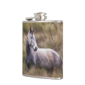 Flasques Beau cheval gris couleur (Gauche)