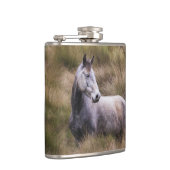 Flasques Beau cheval gris couleur (Droite)