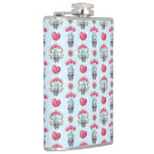 Flasques Beau Floral Mason Jar Hearts Motif (Droite)