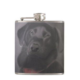 Flasques Beau labrador retriever noir
