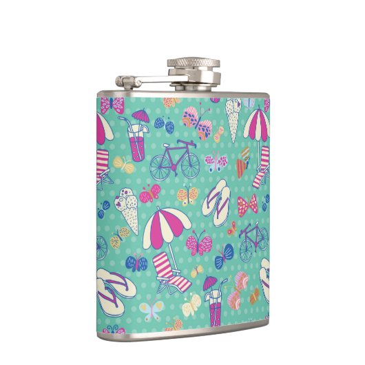 Flasques Beau Motif aux éléments d'été (Droite)