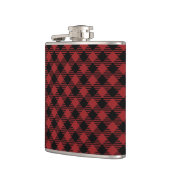 Flasques Beau Noël Rouge Buffalo Plaid (Gauche)