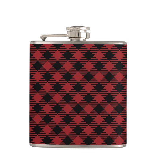 Flasques Beau Noël Rouge Buffalo Plaid (Devant)
