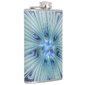 Flasques Beauté florale Abstraite moderne Blue Pastel Flowe (Droite)