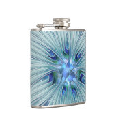 Flasques Beauté florale Abstraite moderne Blue Pastel Flowe (Droite)