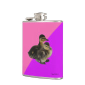 Flasques Bébé Canards sur framboise rose et sorbet pourpre (Gauche)