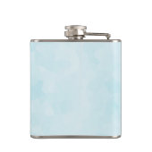 Flasques Bébé, c'est froid dehors Snowflakes or sur Blue (Dos)