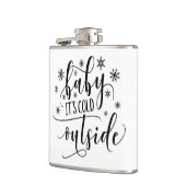 Flasques Bébé son froid dehors noir blanc calligraphie (Gauche)